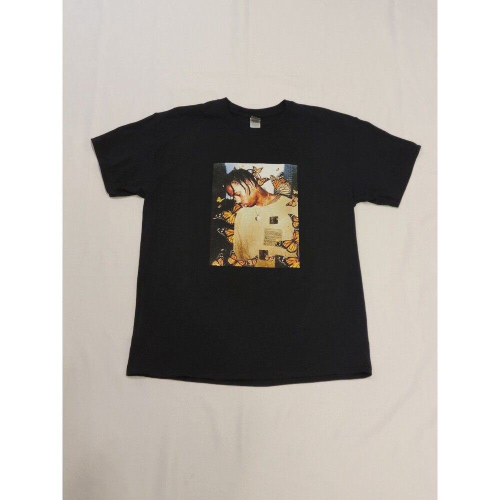 Travis Scott Butterfly Effect T Shirt Womens Large Graphic Print Rap Hip Hop